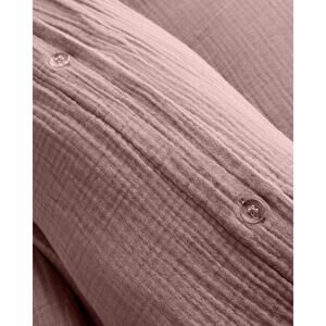 Quince Organic Airy Gauze Duvet Cover Set Size Twin Color Fig ~ NWOT